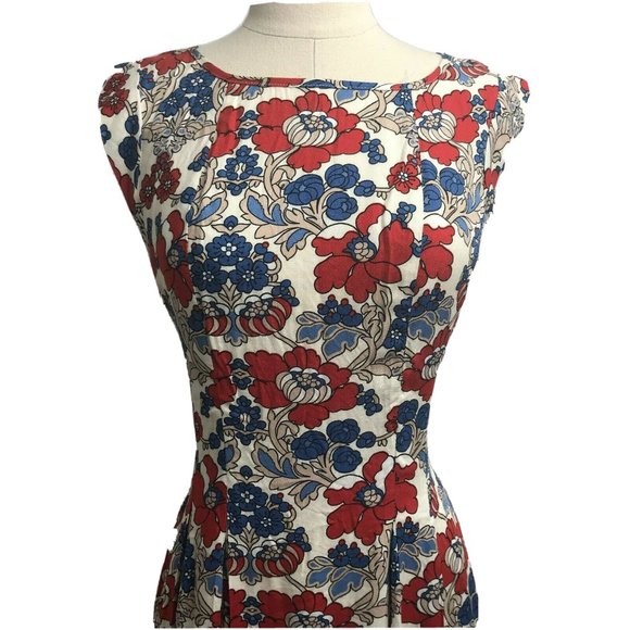 Sunny Girl New | Size 8 | Cap Sleeve Floral Fit & Flare Dress - Picture 3 of 8
